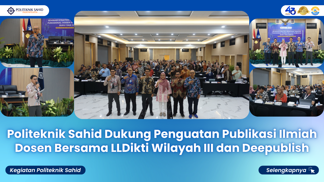 Dorong Percepatan Jabatan Fungsional, Politeknik Sahid Dukung Penguatan Publikasi Dosen