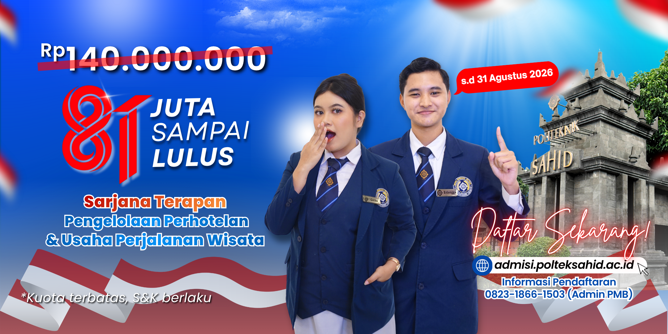 Diskon 81 juta Politeknik Sahid